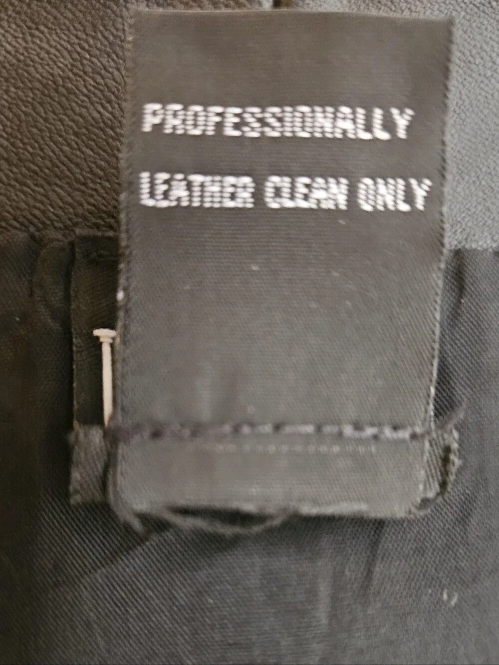 INC Classic Black Leather Button-Accent Skirt
